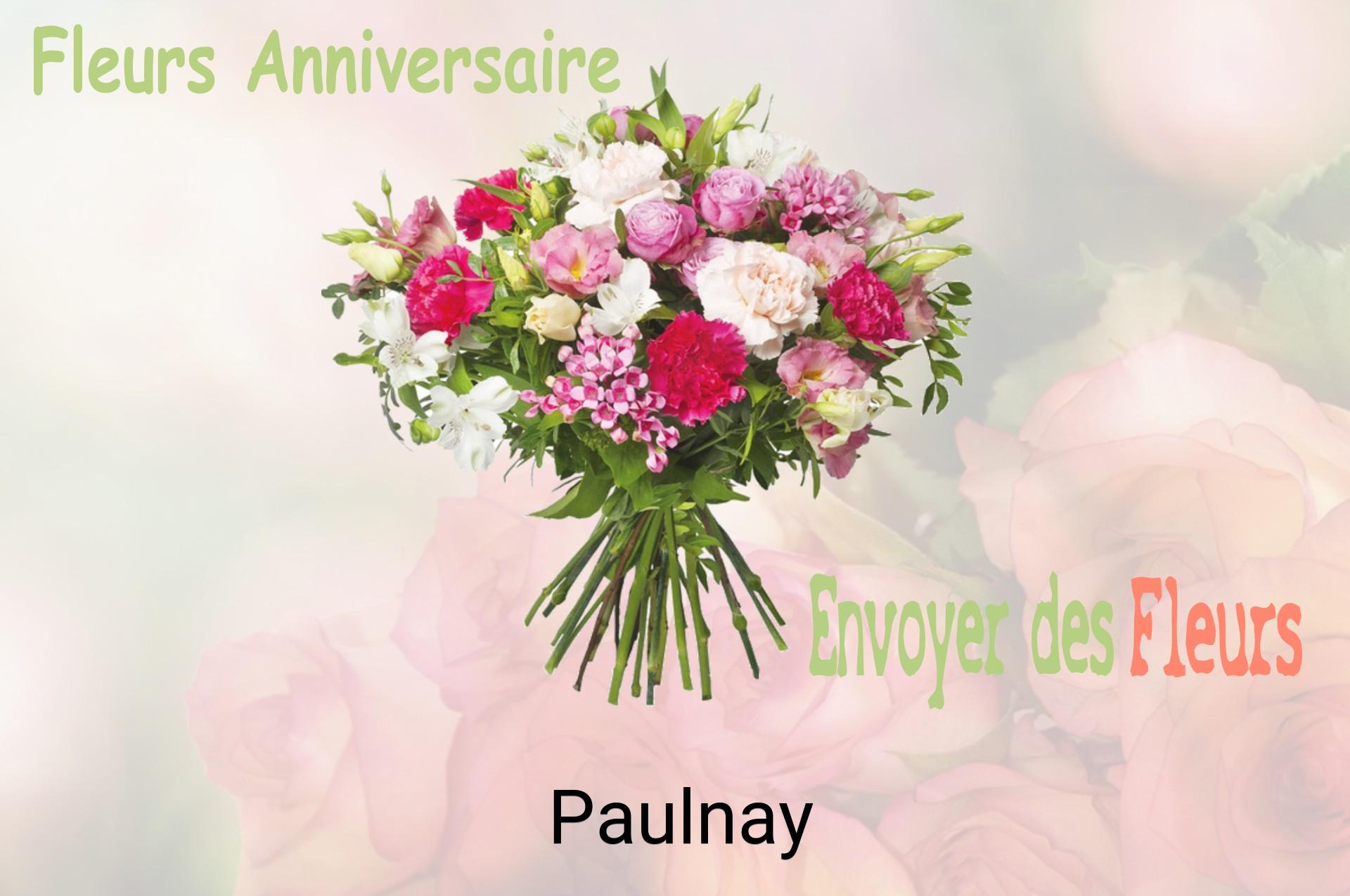 Bouquet de fleurs d’anniversaire livré à Paulnay